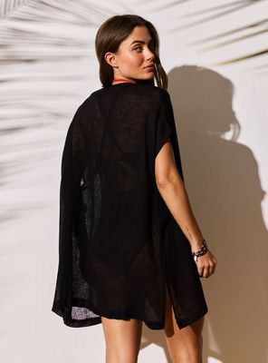 Imagen 2 del producto Salida de Playa Abotonada con Escote en V