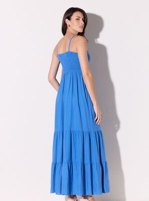 Imagen 2 del producto Vestido Nudo en el Escote y Panal de Abejas