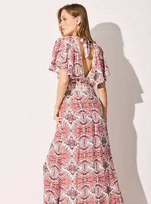 Imagen 2 del producto Vestido Estampado con Tajo Delantero