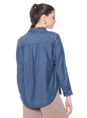 Imagen 2 del producto Blusa Manga Larga Denim Abotonada