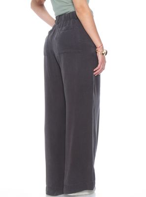 Imagen 2 del producto Pantalón Wide Leg Lyocell Tiro Alto Pretina Elasticada