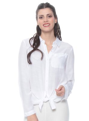 Blusa Manga Larga con Abotonado Delantero