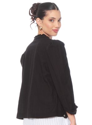 Imagen 2 del producto Blusa Manga Larga Brodery Abotonada Aplicación