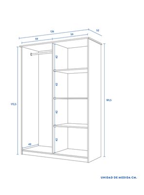 Imagen 2 del producto Clóset Lucerna 4 Puertas Blanco