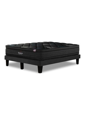 Cama Europea 2 Plazas Gravity Dual Tibet Plata