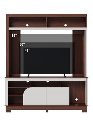 Centro de Entretenimiento Belaya 65"" Nogueira