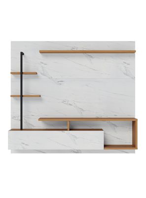 Centro de Entretenimiento Maragogi 58"" Calacata Branco Neve