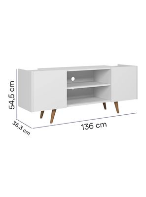 Imagen 2 del producto Rack TV River 55"" White /Freijo