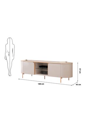 Imagen 2 del producto Rack TV Adele 65"" Off White/Off White