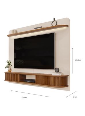 Imagen 2 del producto Panel TV Capri Off 75"" White/Freijó