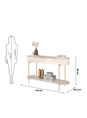 Imagen 2 del producto Arrimo Caren Off White 135 x 39.2 x 80 cm