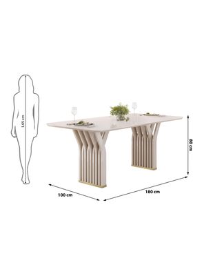Imagen 2 del producto Juego de Comedor Yara 6 Sillas Off White-Ondina Neve