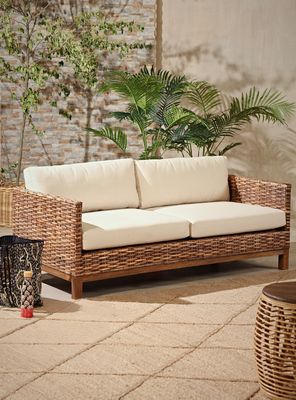 Sofá Anika 3 Cuerpos Ratán Natural