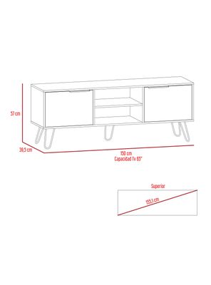 Imagen 2 del producto Rack TV 65"" Augusta 2 Puertas Duna y Wengue
