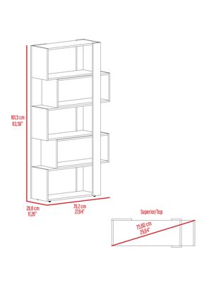 Imagen 2 del producto Biblioteca Beijing 2 Modulos Mobiles Bellota y Blanco