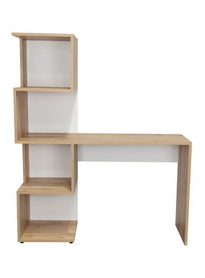 Escritorio Bibloteca Danis 142.6x120x41.8 cm Duna y Blanco