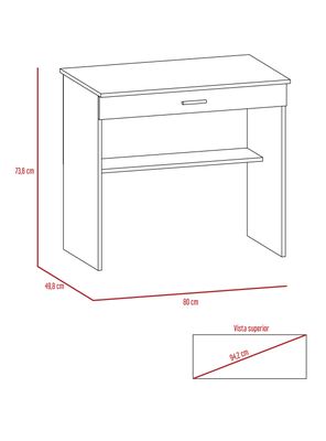 Imagen 2 del producto Escritorio Eros 1 Cajón 80x73.6x49.8 cm Duna