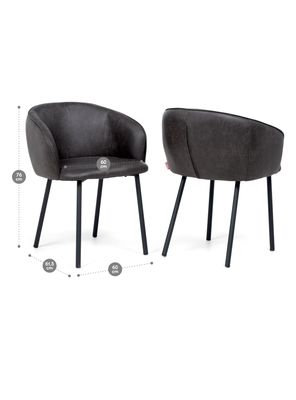 Imagen 2 del producto Set 2 Poltronas Turif Tela