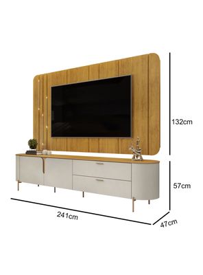 Imagen 2 del producto Estante Home Celine 70"" 2 Puertas Café