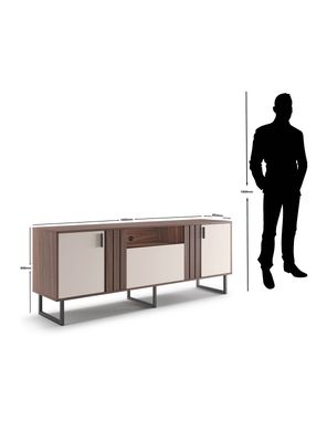 Imagen 2 del producto Rack TV Jurua 70"" 3 Puertas Café Oscuro