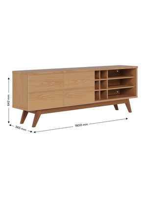 Imagen 2 del producto Rack TV Noronha 75"" 2 Puertas Café