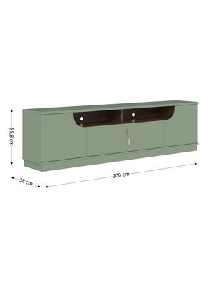 Imagen 2 del producto Rack TV Santorini 75"" 4 Puertas Verde