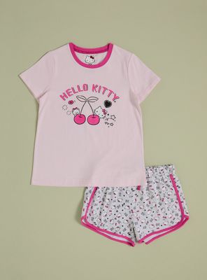 Pijama Estampado Glitter Cerezas Hello Kitty