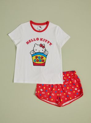 Pijama Estampado Glitter Pop Corn Hello Kitty