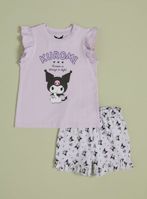 Pijama Estampado Kuromi con Vuelos