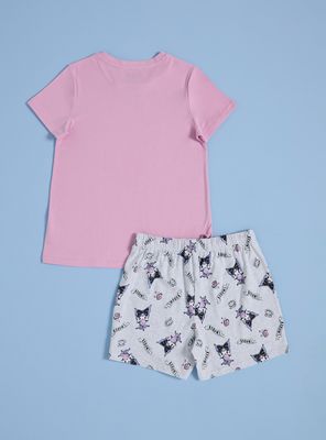 Imagen 2 del producto Pijama Estampado Kuromi Detalles con Glitter