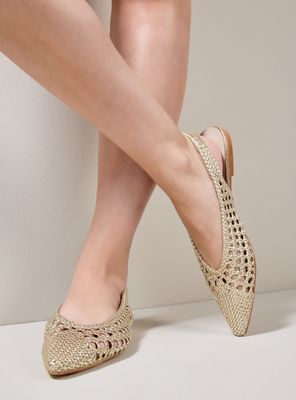 Imagen 2 del producto Sandalia con Punta Tejido Tramas Mujer