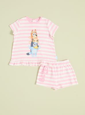 Pijama Estampado Líneas Rosadas Bluey