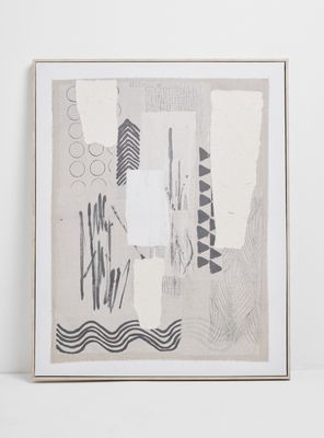 Cuadro Con Lino Tribal 1