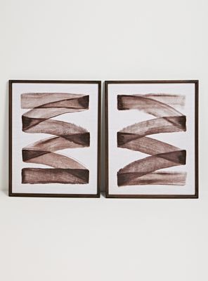 Set de 2 Cuadros Trazo Tribal