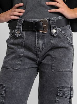 Imagen 1 del producto Cinturón Asimétrica Pv Negro