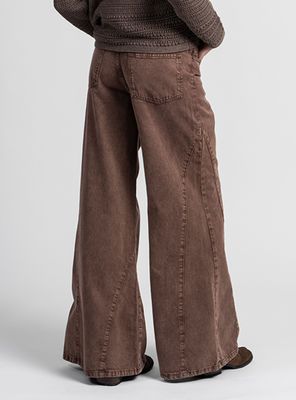 Imagen 2 del producto Jeans Palazzo Tiro Alto Bernarda Café