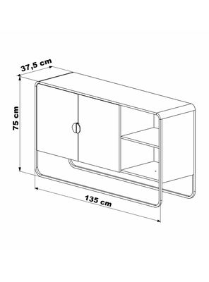 Imagen 2 del producto Buffet 2 Puertas 130 cm