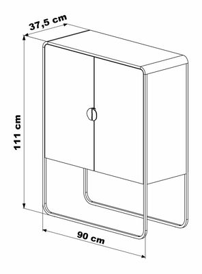 Imagen 2 del producto Buffet 2 Puertas 90 cm 