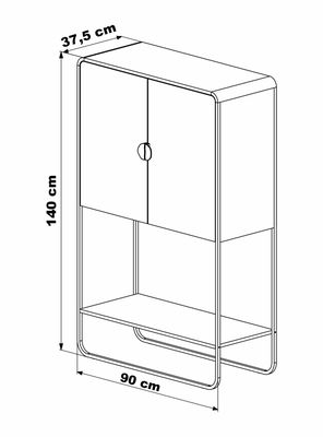Imagen 2 del producto Bar 2 Puertas 90 cm