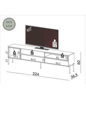 Imagen 2 del producto Rack TV 60"" R425 220