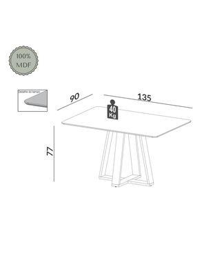 Imagen 2 del producto Juego de Comedor Tm86 Ca12 + 4 Sillas
