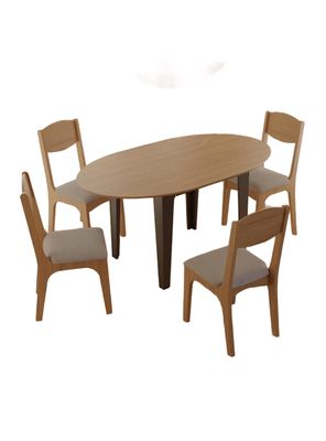 Juego de Comedor Tm 70 + 4 Sillas