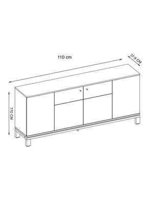 Imagen 2 del producto Buffet Mondrian 1.8m Off White 