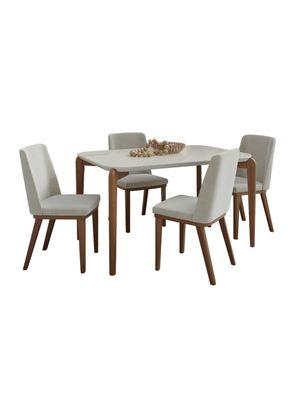 Juego de Comedor Donatella 1.35 4 Sillas Kalina