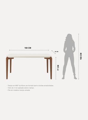 Imagen 2 del producto Juego de Comedor Donatella 1.6 6 Sillas Kalina