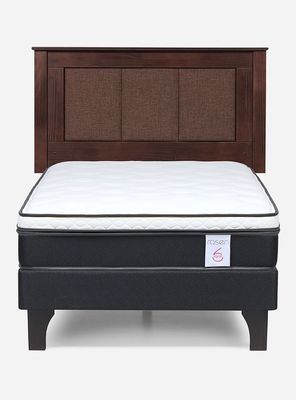 Imagen 2 del producto Cama Europea Style 6 1.5 Plazas + Respaldo Rachel
