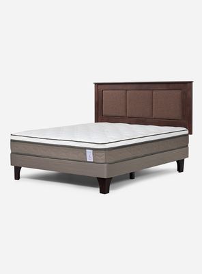 Cama Europea Style 6 2 Plazas + Respaldo Rachel