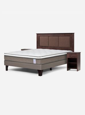 Cama Europea Style 6 2 Plazas + Set Rachel