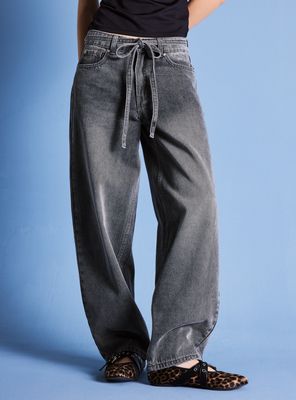 Imagen 1 del producto Jeans Balloon Crop Lavados Clásicos