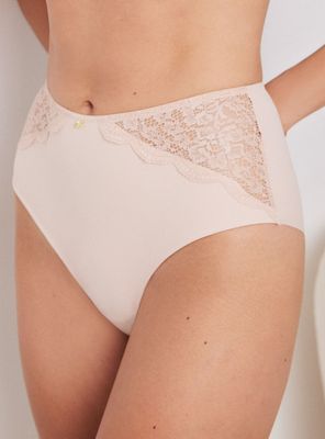 Imagen 1 del producto Calzón Alto Microfibra y Diseño Encaje